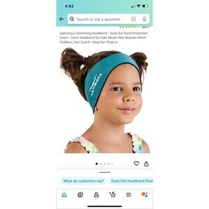 NIP 2 Aqtivaqua Ear Band Swimming Headband Youth M